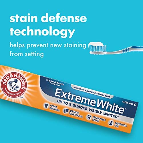 ARM & HAMMER Extreme White Toothpaste, 120-ml, (packaging may vary)