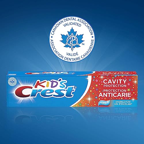 Crest Kid's Toothpaste Cavity Protection Sparkle Fun Gel, 100 mL (Pack of 2)