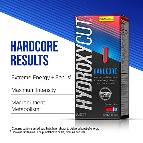 Weight Loss Pills for Women & Men Hydroxycut Hardcore Weight Loss Supplement Pills Energy Pills to Lose Weight Metabolism Booster for Weight Loss Weightloss & Energy Supplements 60 Pills