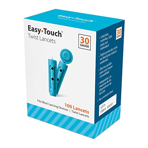 EasyTouch Twist Lancets - 30 G, (100 per box)