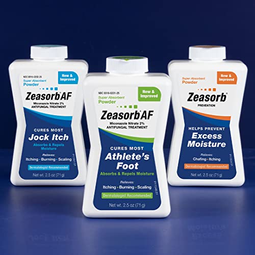 Zeasorb Prevention, Super Absorbent Excess Moisture Powder to Prevent Chafing & Itching- 2.5 oz