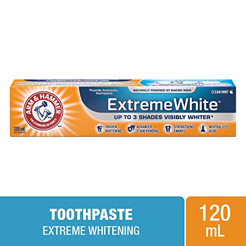 ARM & HAMMER Extreme White Toothpaste, 120-ml, (packaging may vary)