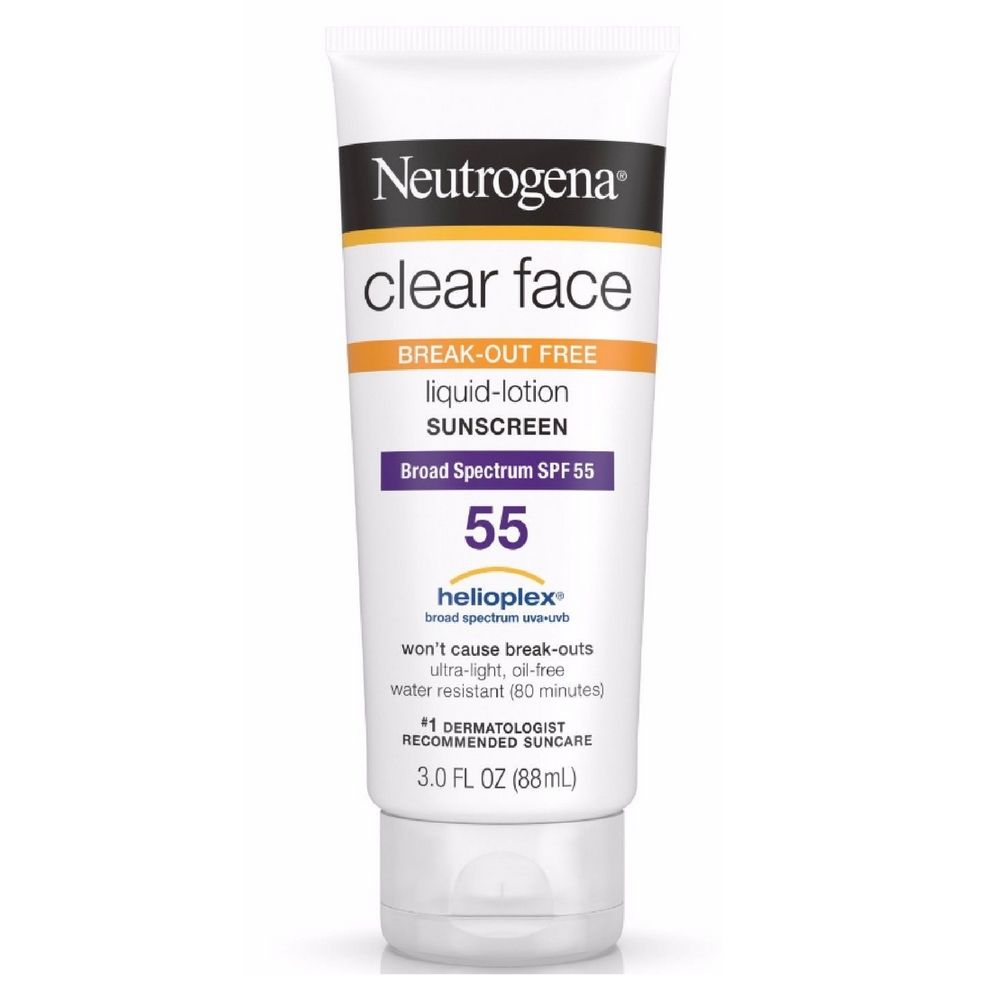 NEUTROGENA CLEAR FACE OIL-FREE SUNSCREEN SPF 55 - E-Pharmacy Ghana