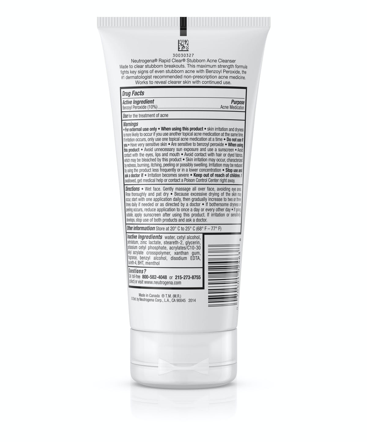 NEUTROGENA RAPID CLEAR STUBBORN ACNE CLEANSER - E-Pharmacy Ghana