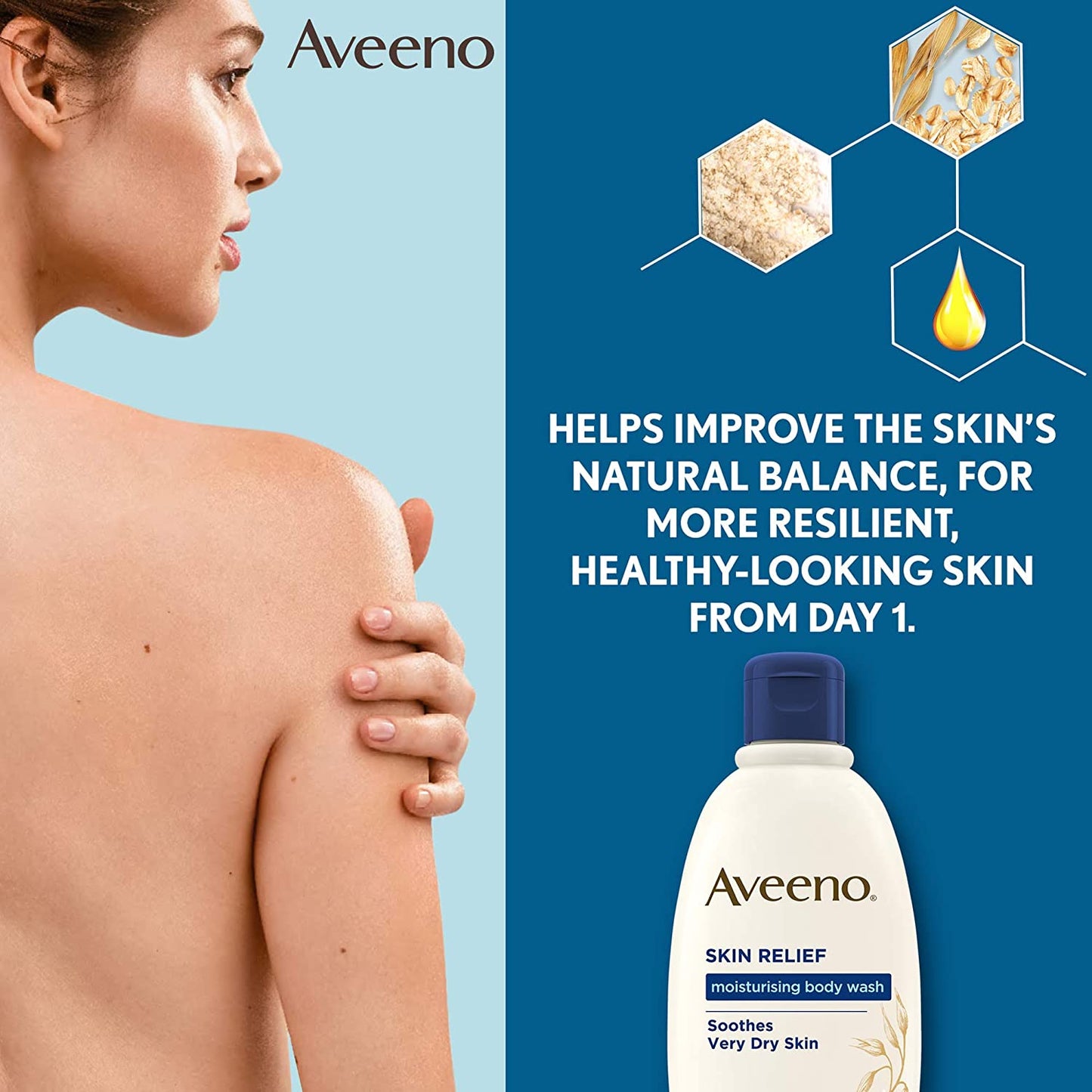 Aveeno Skin Relief Moisturising Body Wash - 300ml - E-Pharmacy Ghana