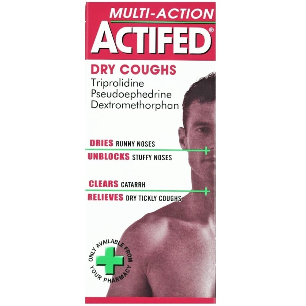 Actifed Multiaction Dry Cough 100ml - E-Pharmacy Ghana
