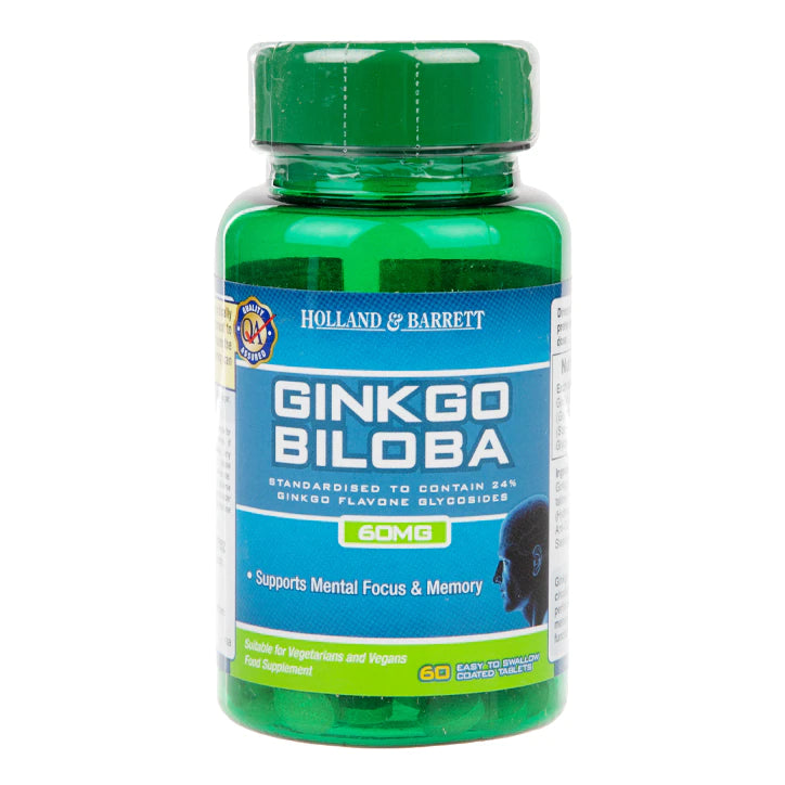 HOLLAND & BARRETT GINKGO BILOBA 60MG