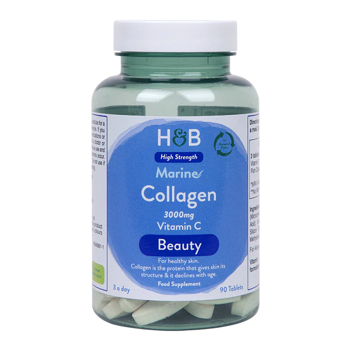 HOLLAND & BARRETT MARINE COLLAGEN 3000MG, 90 TABLETS – Health Online