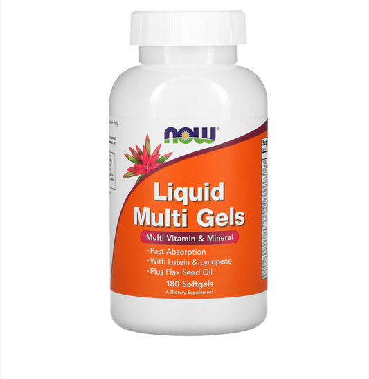 NOW LIQUID MULTI GELS, 180 SOFTGELS