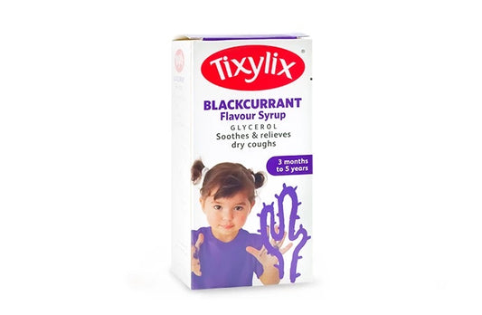 TIXYLIX BLACKCURRANT FLAVOUR SYRUP 3 MONTHS TO 5 YEARS