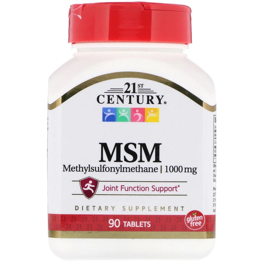 21ST CENTURY MSM SUPPLEMENT 1000MG, 90 TABLETS