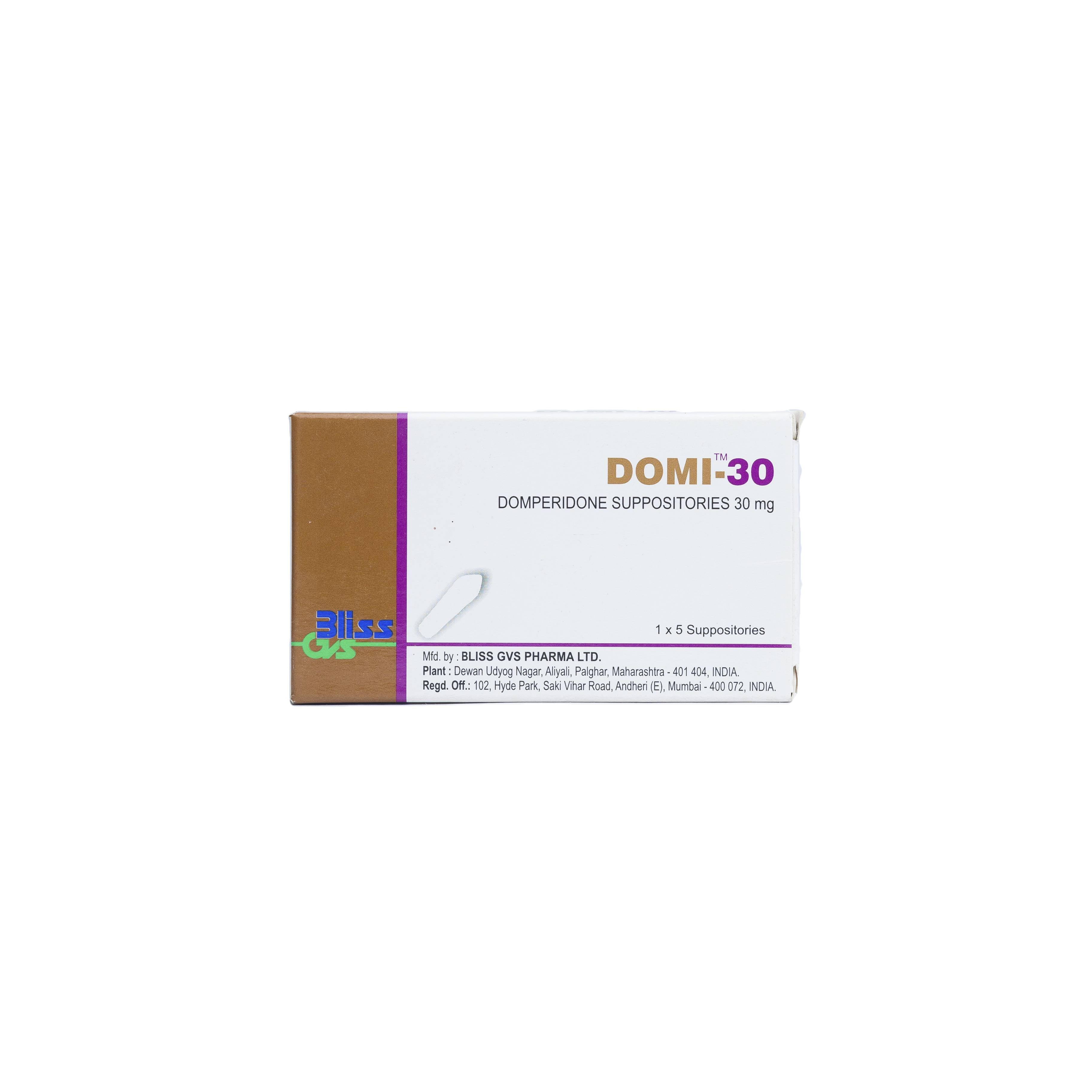 DOMI-30 SUPPOSITORY – Health Online