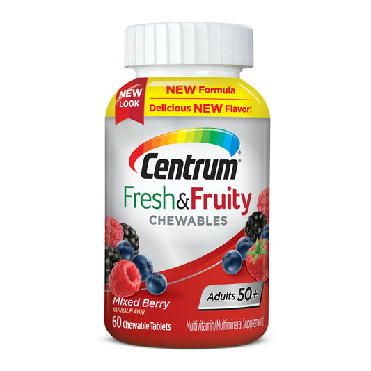 CENTRUM FRESH & FRUITY CHEWABLES ADULT 50+