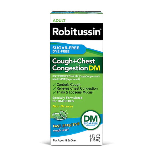 ROBITUSSIN SUGAR FREE COUGH + CHESTY CONGESTION