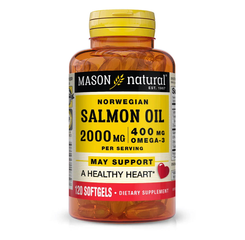 MASON NATURAL NORWEGIAN SALMON OIL 2000MG, 120 SOFTGELS