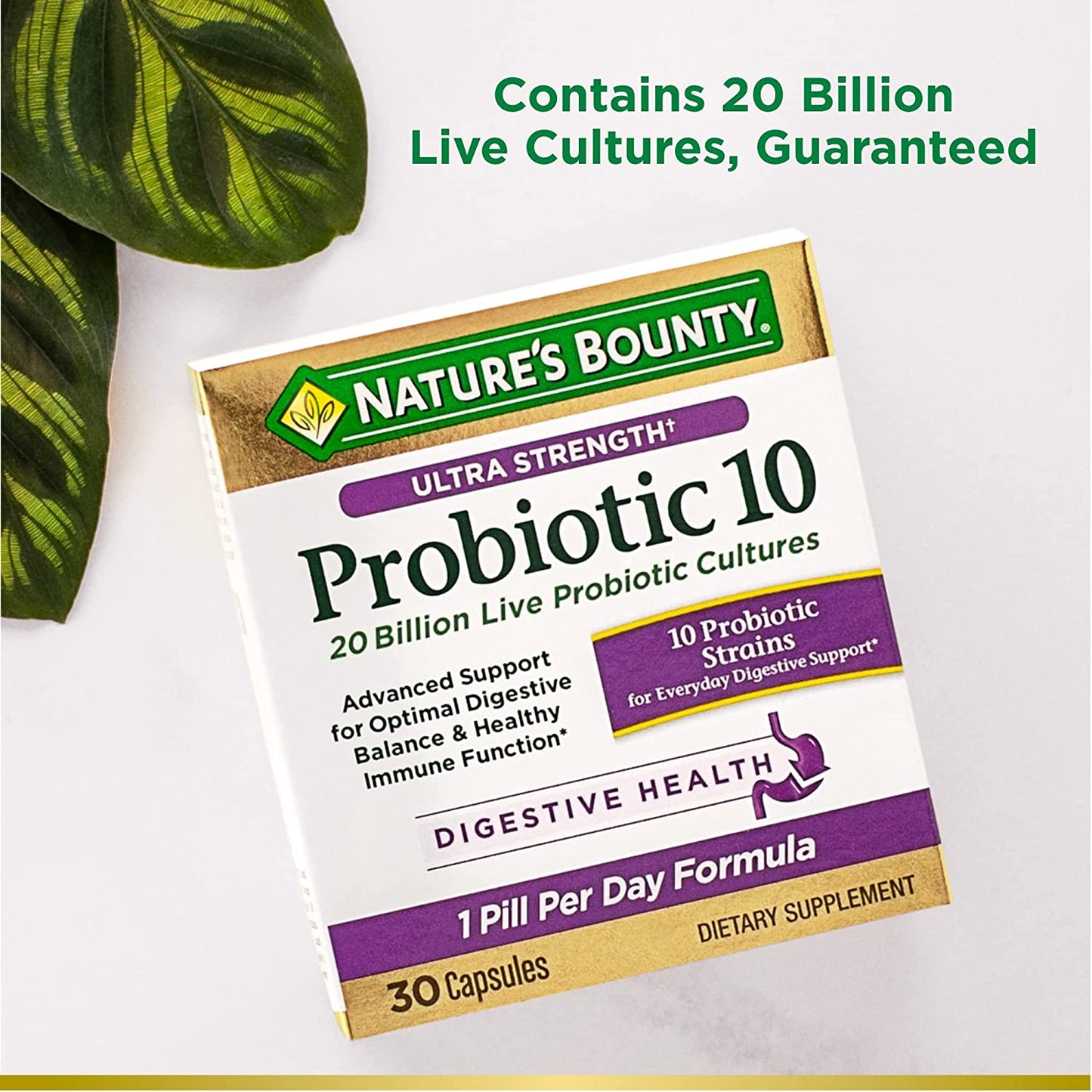 Natures Bounty Ultra Strength Probiotic 10 30 Capsules Health Online