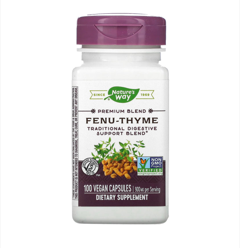 NATURE’S WAY FENU-THYME, 100 VEGAN CAPSULES