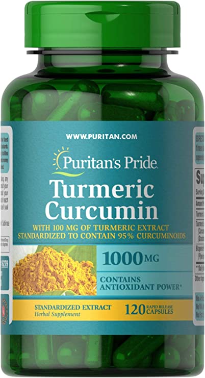 PURITAN’S PRIDE TURMERIC CURCUMIN 1000MG, 120 CAPSULES
