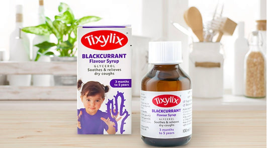 TIXYLIX BLACKCURRANT FLAVOUR SYRUP 3 MONTHS TO 5 YEARS