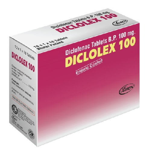 DICLOLEX 100MG TABLETS