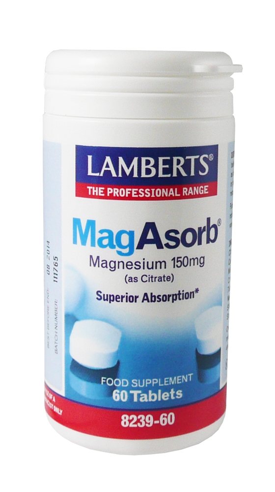 LAMBERTS MAGABSORB 150MG, 60 TABLETS