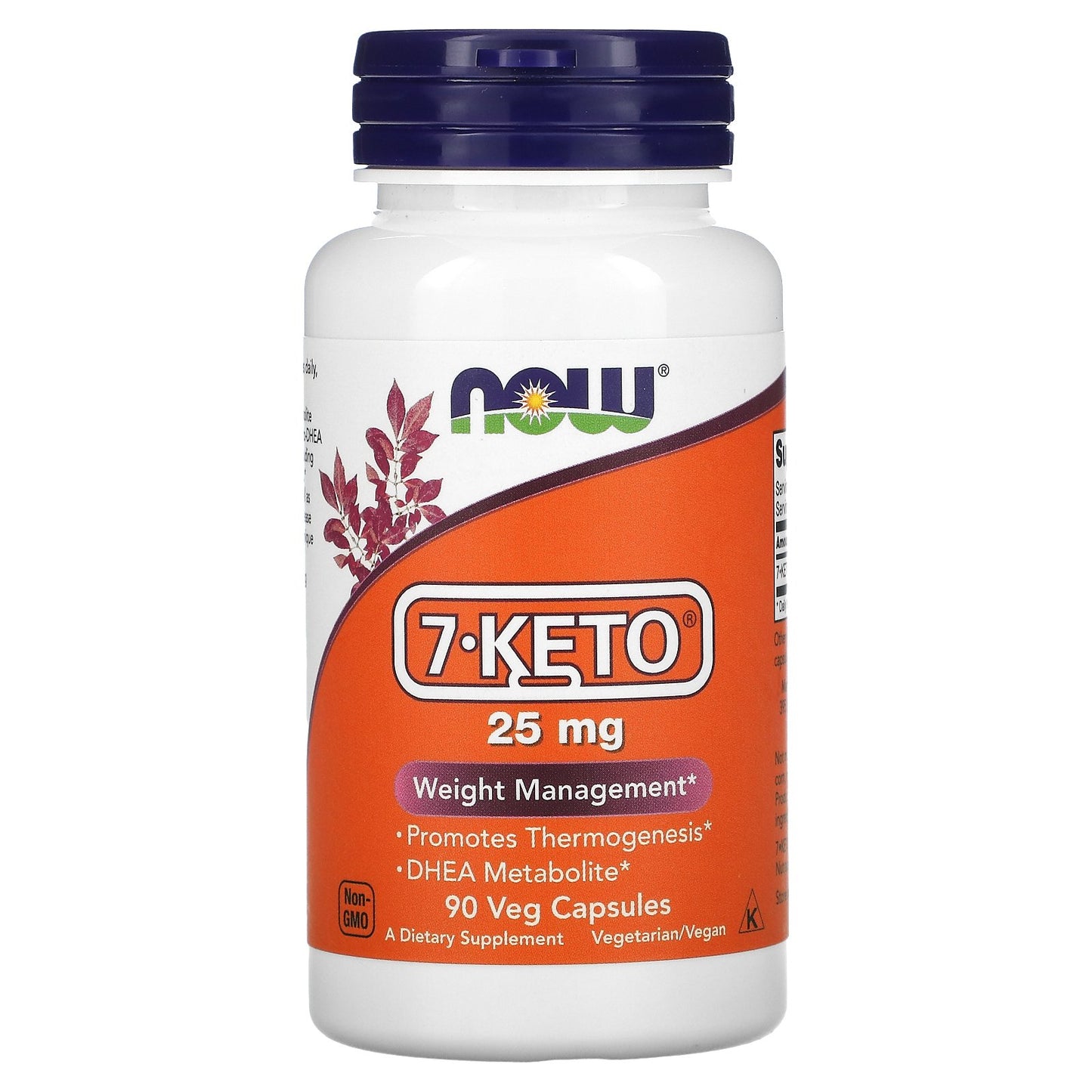 NOW 7-KETO 25MG, 90 VEG CAPSULES