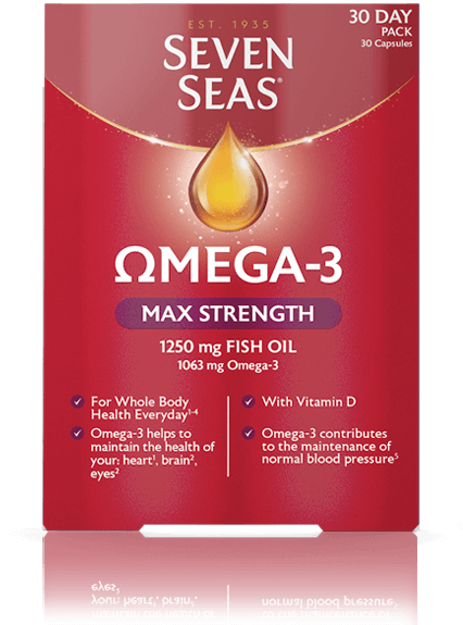SEVEN SEAS OMEGA-3 MAX STRENGTH 1250MG FISH OIL