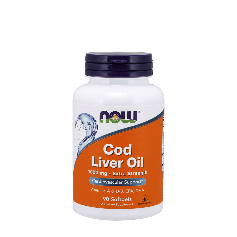 NOW COD LIVER OIL 1000MG, 90 SOFTGELS