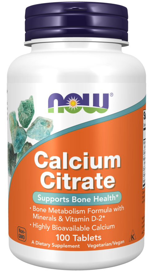 NOW CALCIUM CITRATE, 100 TABLETS