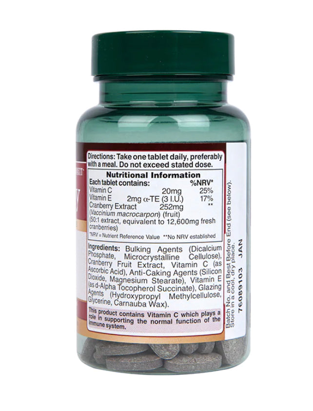 HOLLAND & BARRETT CRANBERRY FRUIT EXTRACT TABLETS