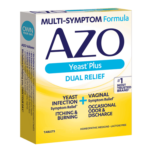 AZO YEAST PLUS DUAL RELIEF, 60 TABLETS