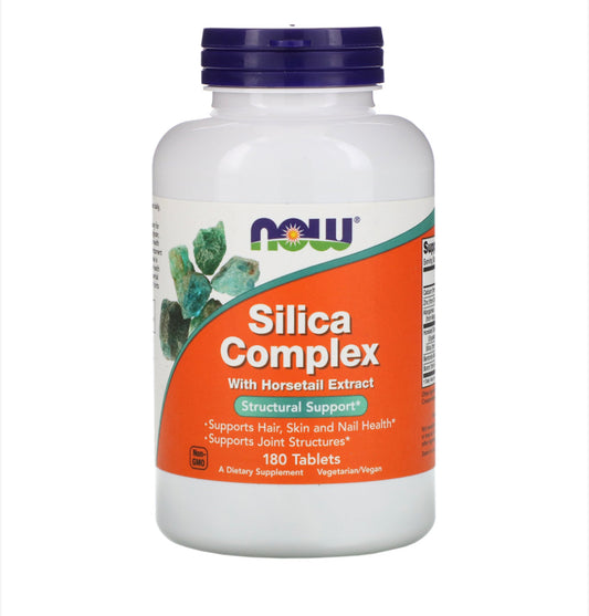 NOW SILICA COMPLEX, 180 TABLETS