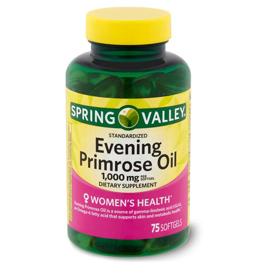 SPRING VALLEY EVENING PRIMROSE OIL 1000MG