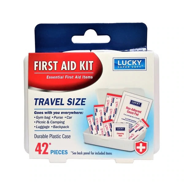 LUCKY SUPER SOFT FIRST AID KIT, 42 PIECES