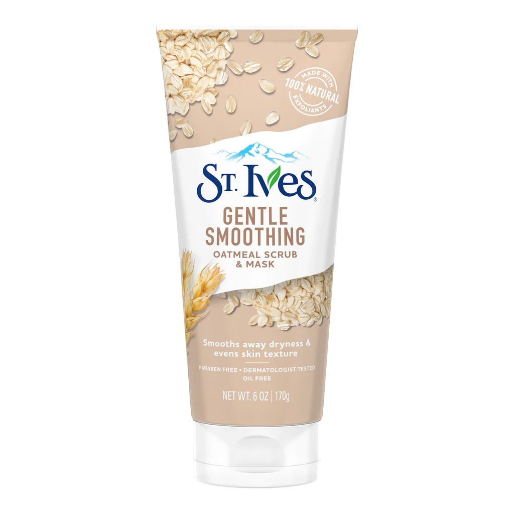 ST. IVES GENTLE SMOOTHING OATMEAL SCRUB & MASK