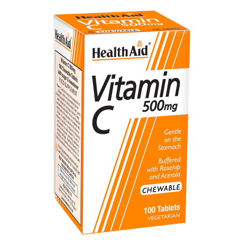 HEALTHAID VITAMIN C CHEWABLE 500MG - E-Pharmacy Ghana