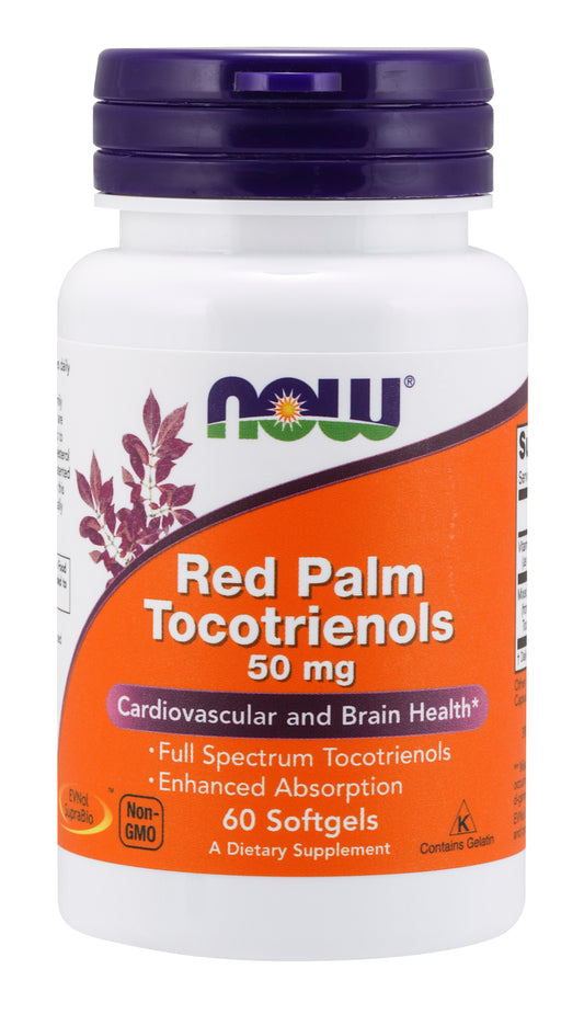 NOW RED PALM TOCOTRIENOLS 50MG, 60 SOFTGELS