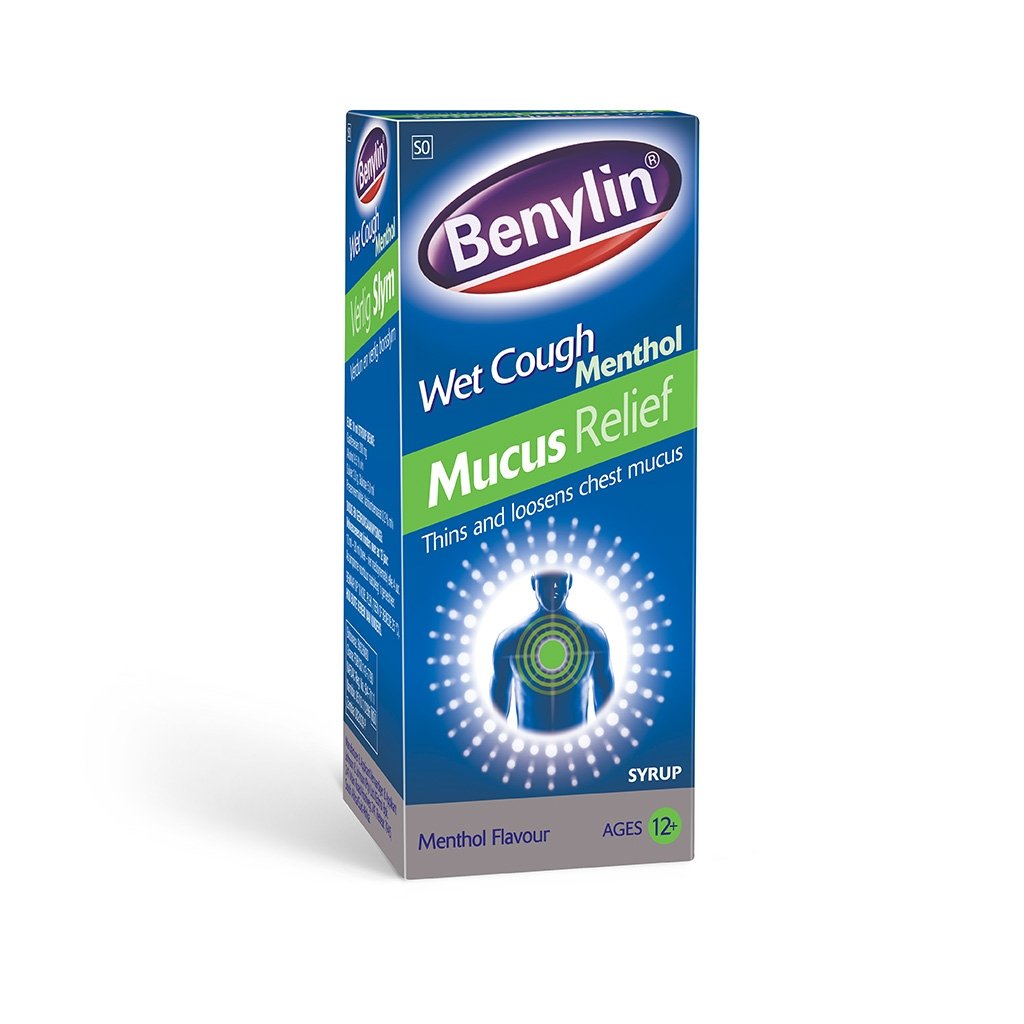 BENYLIN WET COUGH MUCUS RELIEF MENTHOL FLAVOUR
