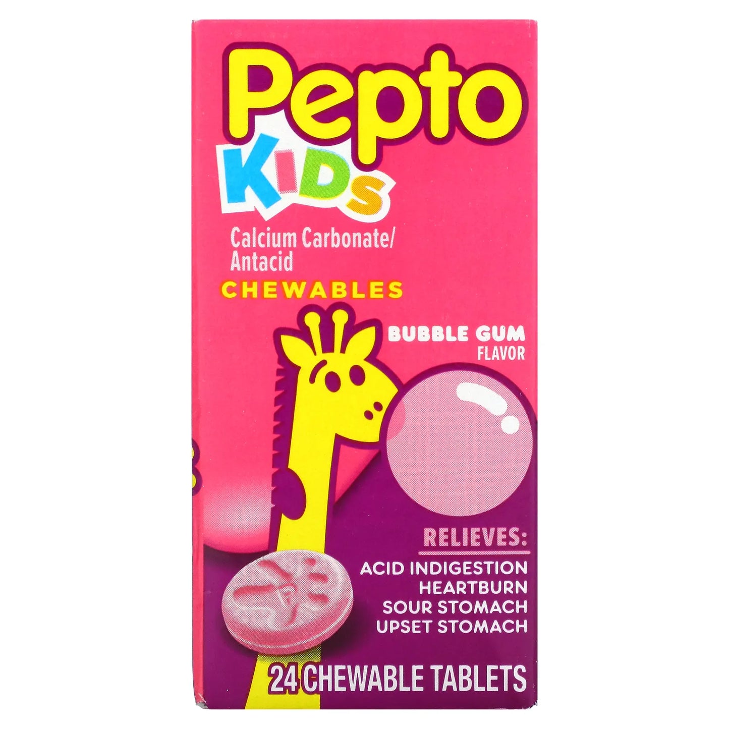 PEPTO KIDS CALCIUM CARBONATE / ANTACID CHEWABLES