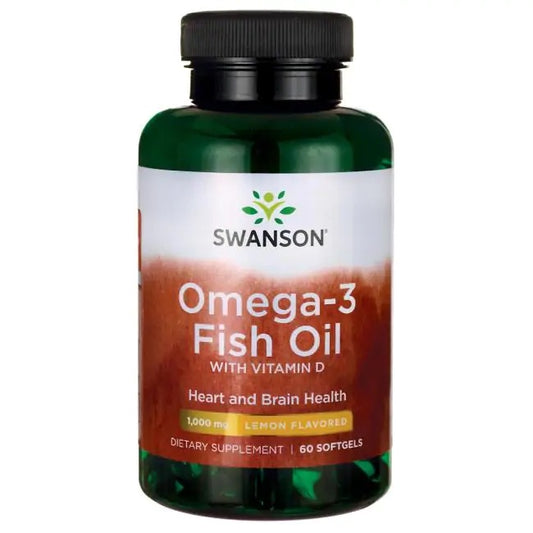 SWANSON OMEGA-3 FISH OIL, 60 SOFTGELS