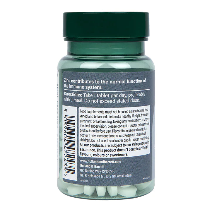 HOLLAND & BARRETT ZINC 15MG