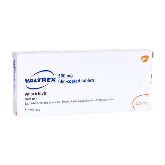 VALTREX 500MG TABLETS (GSK), 10 TABLETS