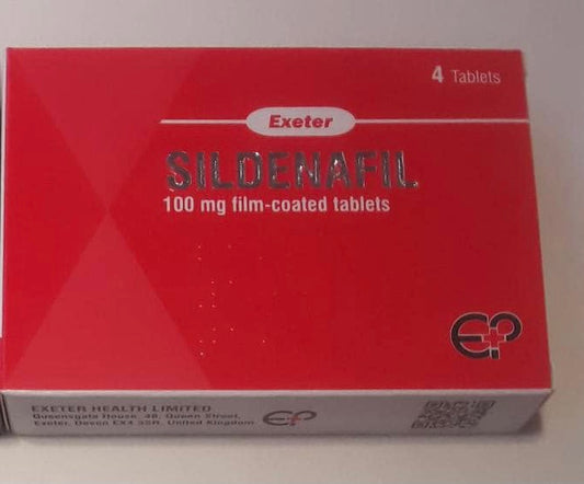 SILDENAFIL 100MG, 4 TABLETS (EXETER)