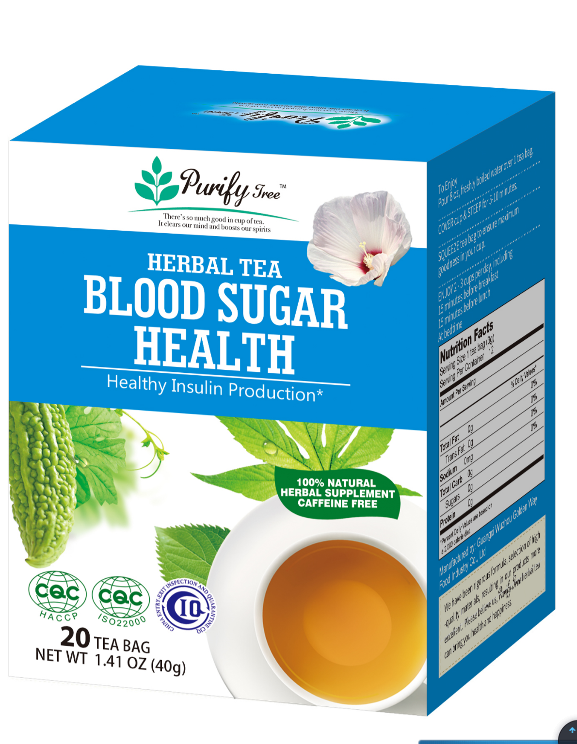 PURIFY TREE BLOOD SUGAR HEALTH HERBAL TEA