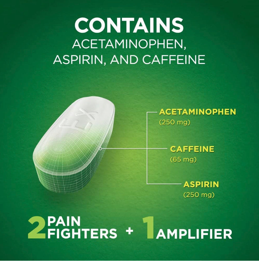 Excedrin Extra Strength Pain Relief Caplets, White, 24 Count - E-Pharmacy Ghana