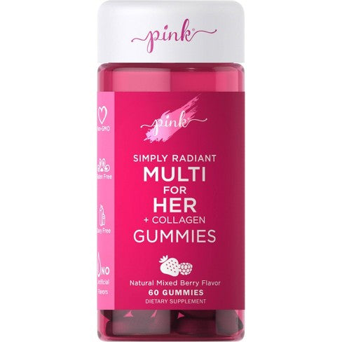 PINK SIMPLY RADIANT MULTI FOR HER + COLLAGEN GUMMIES