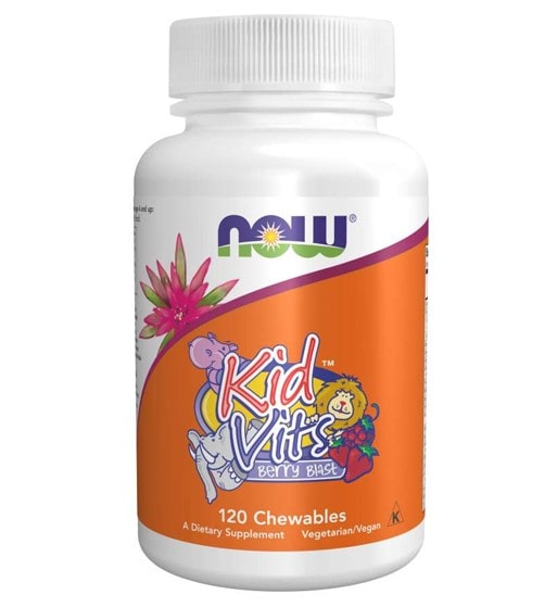 NOW KID VITS BERRY BLAST, 120 CHEWABLES