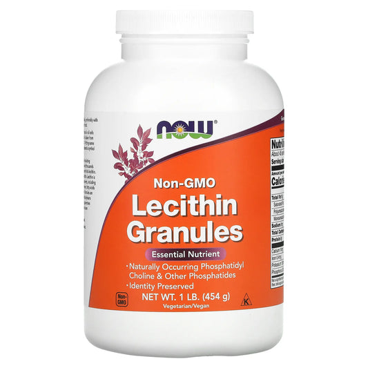 NOW NON-GMO LECITHIN GRANULES, 454G