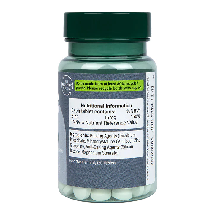 HOLLAND & BARRETT ZINC 15MG