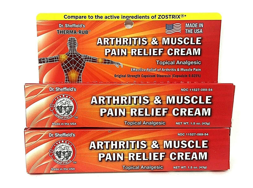 DR. SHEFFIELD’S THERMA RUB ARTHRITIS & MUSCLE PAIN RELIEF CREAM